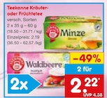 Minze Angebote von Teekanne bei Netto Marken-Discount Pulheim für 2,19 €
