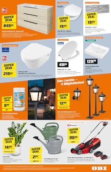 Rasenmäher im aktuellen OBI Prospekt (Erfurt) Rasenmäher im OBI Prospekt "SUPER DEALS IM AUGUST!" mit 4 Seiten (Erfurt)