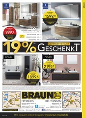 Aktueller BRAUN Möbel-Center Prospekt mit Badmöbel, "BRAUN NEWS", Seite 28