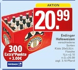 Hefeweizen im Angebot bei WEZ in Hille Hefeweizen Angebote von Erdinger bei WEZ Hille für 20,99 €