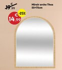 Miroir arche Thea en promo chez Maxi Bazar Courbevoie à 14,99 €