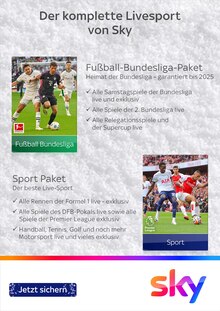 Fernseher im aktuellen Sky Prospekt (Gießen) Fernseher im Sky Prospekt "Erlebe eine fantastische Zeit" mit 4 Seiten (Gießen)