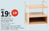 Table de chevet curvy dans le catalogue E.Leclerc