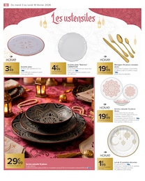Prix et réduction Assiette Plate dans le prospectus Carrefour en cours Offre Assiette Plate dans le catalogue Carrefour du moment à la page 32