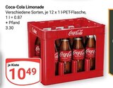 Aktuelles Coca-Cola Limonade Angebot bei GLOBUS in Rostock ab 10,49 €