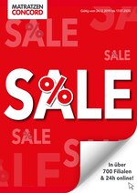 Matratzen Concord Prospekt "SALE!", 5 Seiten, für Hamburg, 24.12.2019 - 17.01.2020 Matratzen Concord Prospekt "SALE!", 5 Seiten, für Hamburg, 24.12.2019 - 17.01.2020