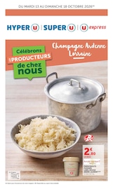 Prospectus Supermarchés Hyper U en cours à Ville-en-Tardenois et alentours, "Célébrons LES PRODUCTEURS de chez nous", 4 pages, 13/10/2026 - 18/10/2026 Catalogue Supermarchés Hyper U en cours à Ville-en-Tardenois et alentours, "Célébrons LES PRODUCTEURS de chez nous", 4 pages, 13/10/2026 - 18/10/2026