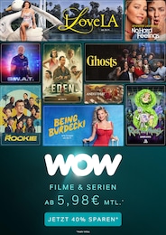 WOW Prospekt für Nauen mit 1 Seite WOW Prospekt für Nauen: "Filme und Serien ab 5,98€ mtl.", 1 Seite, 01.11.2025 - 24.11.2025
