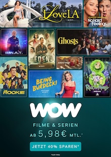 WOW Prospekt der Woche "Filme und Serien ab 5,98€ mtl." Seite 1, 01.11.2025 bis 24.11.2025 für Neumarkt Aktueller WOW Prospekt "Filme und Serien ab 5,98€ mtl." Seite 1 von 1 Seite für Neumarkt
