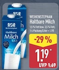 Haltbare Milch von Weihenstephan für 1,19 € bei ALDI Nord im Angebot Haltbare Milch von Weihenstephan im aktuellen ALDI Nord Prospekt