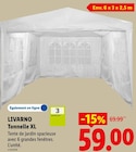 Tonnelle XL - LIVARNO - Lidl à Toulouse Tonnelle XL - LIVARNO en promo chez Lidl Toulouse à 59,00 €