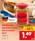 bayerisch süßer Hausmacher Senf von Händlmaier im aktuellen Netto Marken-Discount Prospekt für 1,49 €
