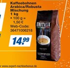 Aktuelle Kaffeebohnen Angebote bei expert in Bielefeld Aktuelles Kaffeebohnen Arabica/Robusta Mischung Angebot bei expert in Bielefeld ab 14,99 €
