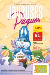 Catalogue Supermarchés Bi1 en cours à Vincelles et alentours, JOYEUSES Pâques, 16 pages, 27/03/2024 - 01/04/2024