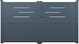 Promo Portail Aluminium Battant Bony Gris à 1 249,00 € dans le catalogue Gedimat à Dohis