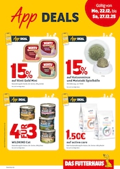 Aktueller Das Futterhaus Prospekt mit Hundefutter, "App DEALS", Seite 1