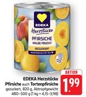 Herzstücke Pfirsiche halbe Frucht gezuckert bei EDEKA im Mengen Prospekt für 1,99 €