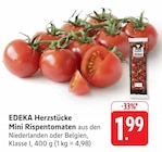 Mini Rispentomaten Angebote von EDEKA Herzstücke bei E center Pirmasens für 1,99 €