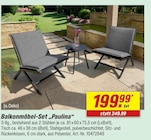Balkonmöbel-Set „Paulina“ Angebote bei toom Baumarkt Neubrandenburg für 199,99 €