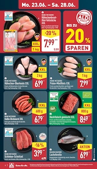 Bratwurst Angebot im aktuellen ALDI Nord Prospekt auf Seite 8