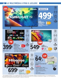Offre Télévision dans le catalogue E.Leclerc du moment à la page 32