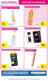 Prix et réduction Soin visage dans le prospectus Carrefour en cours Offre Soin visage dans le catalogue Carrefour du moment à la page 9