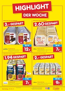 Katzenfutter im Netto Marken-Discount Prospekt "Aktuelle Angebote" mit 61 Seiten (Hamburg)