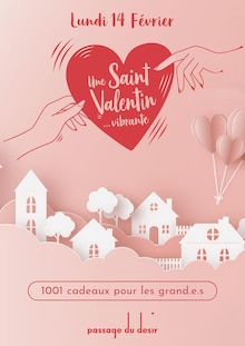 Passage du Désir Catalogue "Une Saint Valentin…vibrante", 1 page, Marseille,  27/01/2022 - 14/02/2022