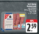 Bratwurst grob im Angebot bei EDEKA in Würzburg Bratwurst grob Angebote von Gut & Günstig bei EDEKA Würzburg für 2,59 €