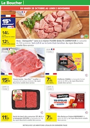 Prix et réduction Viande dans le prospectus Carrefour en cours Offre Viande dans le catalogue Carrefour du moment à la page 17