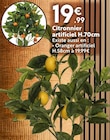 Citronnier artificiel H.70cm en promo chez Maxi Bazar Noisy-le-Grand à 19,99 €