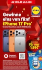 Aktuelles iPhone 17 Pro Angebot bei Lidl in Pforzheim ab 1,99 €
