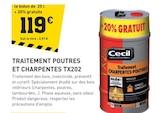 Promo Traitement poutres et charpentes tx202 à 119,00 € dans le catalogue Tout Faire à La Tourette