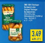 Thüringer Bockwurst oder Original Thüringer Bockwürstchen bei diska im Oelsnitz Prospekt für 3,49 €