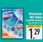 WC-Stein im Angebot bei E center in Rosenheim WC-Stein Angebote von Domestos bei E center Rosenheim für 1,29 €