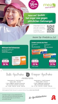 Aktueller mea - meine apotheke Prospekt "Unsere Juli-Angebote" für Stralsund Aktueller mea - meine apotheke Prospekt für Stralsund mit Seiten