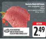 Aktuelle Steak Angebote bei EDEKA in Jena Aktuelles Deutsche Rinderhüftsteaks Angebot bei EDEKA in Jena ab 2,49 €