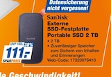 Externe SSD-Festplatte Portable SSD 2 TB im Angebot bei expert in Darmstadt Externe SSD-Festplatte Portable SSD 2 TB Angebote von SanDisk bei expert Darmstadt für 111,00 €