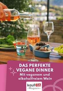 kaufDA Magazin Prospekt Vegan Wine Pairing mit 1 Seite