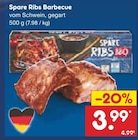 Aktuelles Spare Ribs Barbecue Angebot bei Netto Marken-Discount in Frankfurt (Main) ab 3,99 €