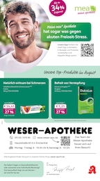 Apotheken Prospekt von mea - meine apotheke in Emmerthal Aktueller mea - meine apotheke Apotheken Prospekt für Emmerthal: Unsere August-Angebote mit 4} Seiten, 01.08.2026 - 31.08.2026