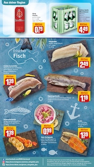Lachs im aktuellen REWE Prospekt (Duisburg) Lachs im REWE Prospekt "Dein Markt" mit 32 Seiten (Duisburg)