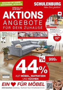 Aktueller Möbel Schulenburg Halstenbek Prospekt Möbel Schulenburg Halstenbek Prospekt "AKTIONSANGEBOTE FÜR DEIN ZUHAUSE" mit 20 Seiten
