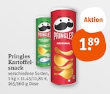 Kartoffelsnack Angebote von Pringles bei tegut Landshut für 1,89 €