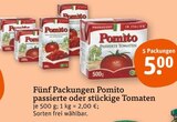 tegut - Passierte oder stückige Tomaten Angebot im Prospekt Passierte oder stückige Tomaten bei tegut im Prospekt "" für 5,00 €