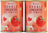 DOUBLE CONCENTRÉ DE TOMATES AUCHAN - AUCHAN en promo chez Auchan Hypermarché Avignon à 3,46 €