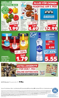 Vodka im Kaufland Prospekt "Aktuelle Angebote" mit 50 Seiten (Koblenz)