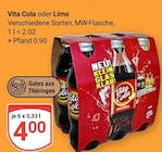 Aktuelles Vita Cola Angebot bei GLOBUS in Halle (Saale) ab 4,00 €