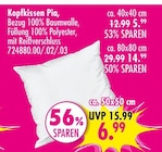 Kopfkissen Pia im Angebot bei SB Möbel Boss in Hameln Kopfkissen Pia Angebote bei SB Möbel Boss Hameln für 5,99 €