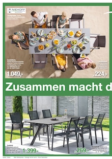 Esszimmer im Opti-Wohnwelt Prospekt "Gartentrends" mit 20 Seiten (Pforzheim)